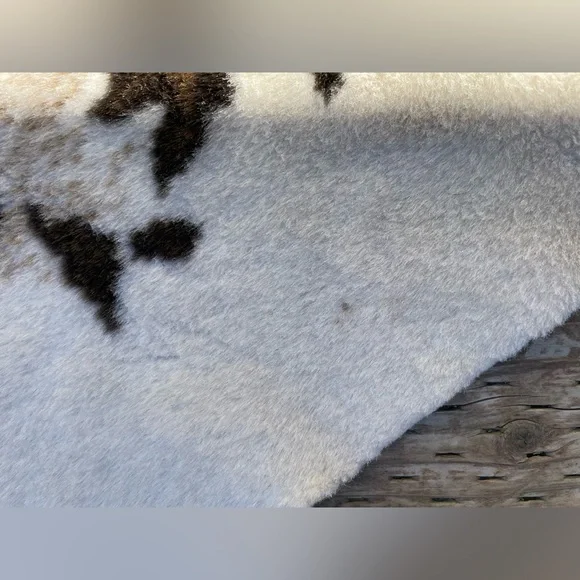 Donna Saylers Fabulous Furs “Leo” Leopard Print Faux Fur Area Rug 58x93 - Picture 8 of 12